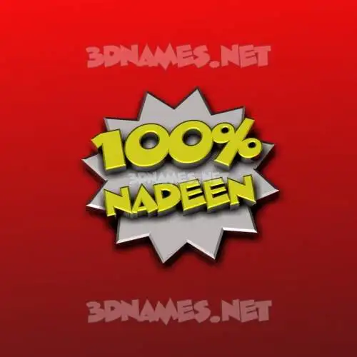 nadeen in 100 Percent style - 3D name wallpaper