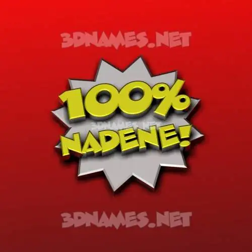 nadene in 100 Percent style - 3D name wallpaper