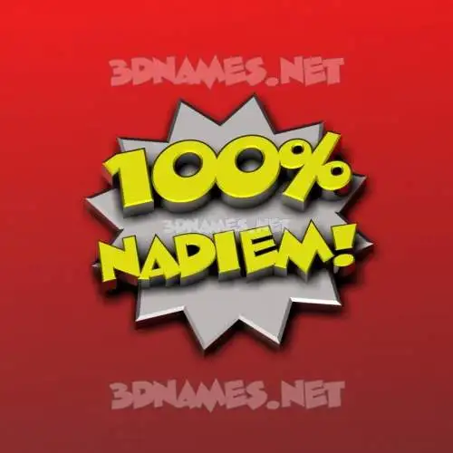 nadiem in 100 Percent style - 3D name wallpaper nadiem in 100 Percent style - 3D name wallpaper