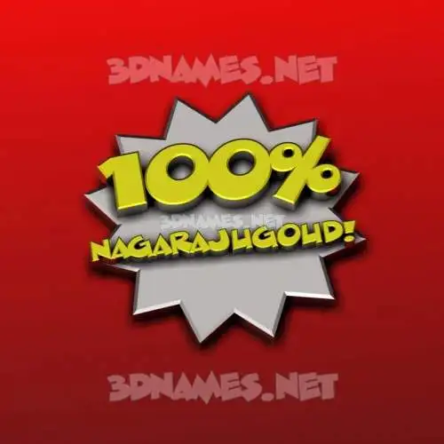 nagarajugoud in 100 Percent style - 3D name wallpaper