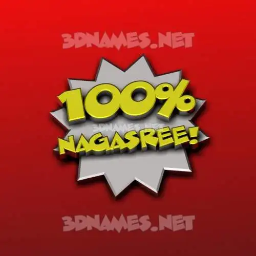nagasree in 100 Percent style - 3D name wallpaper