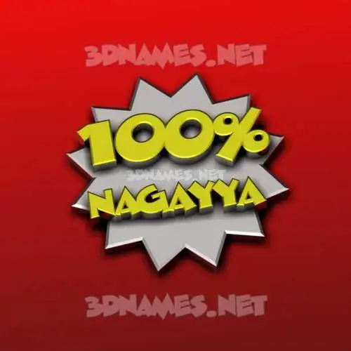 nagayya in 100 Percent style - 3D name wallpaper nagayya in 100 Percent style - 3D name wallpaper