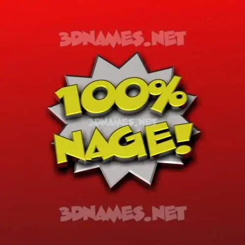 nage in 100 Percent style - 3D name wallpaper nage in 100 Percent style - 3D name wallpaper