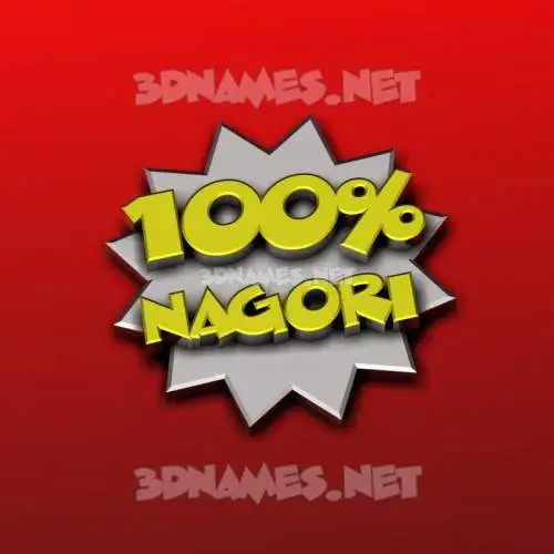 nagori in 100 Percent style - 3D name wallpaper nagori in 100 Percent style - 3D name wallpaper