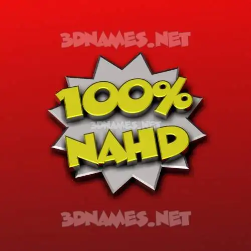 nahd in 100 Percent style - 3D name wallpaper nahd in 100 Percent style - 3D name wallpaper