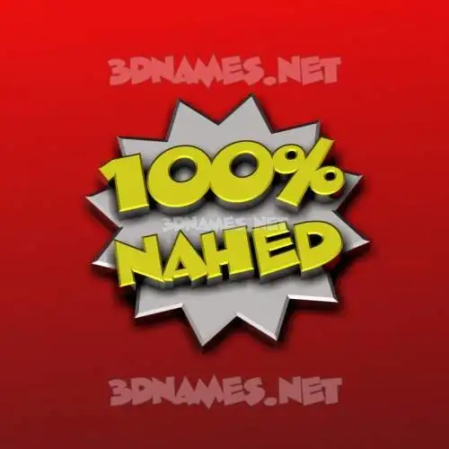 nahed in 100 Percent style - 3D name wallpaper nahed in 100 Percent style - 3D name wallpaper