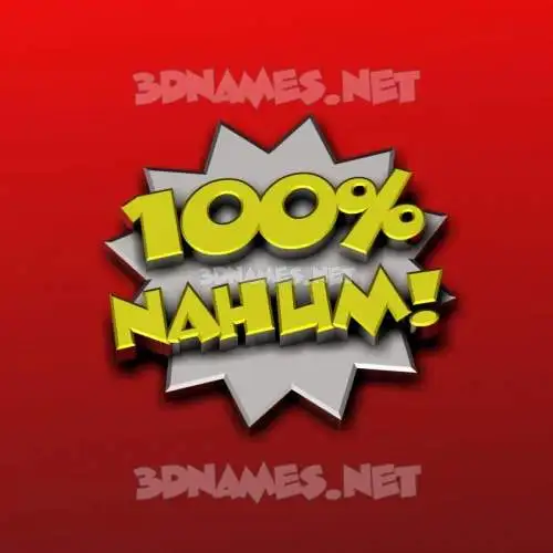 nahum in 100 Percent style - 3D name wallpaper nahum in 100 Percent style - 3D name wallpaper