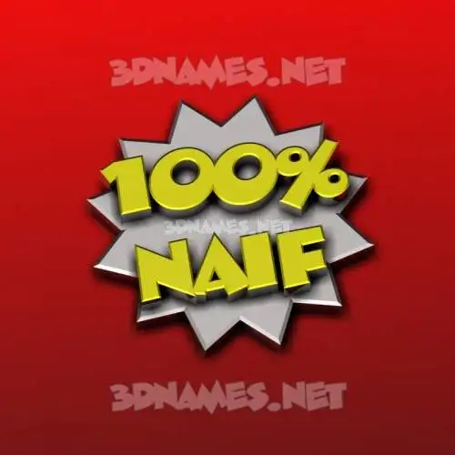 naif in 100 Percent style - 3D name wallpaper naif in 100 Percent style - 3D name wallpaper