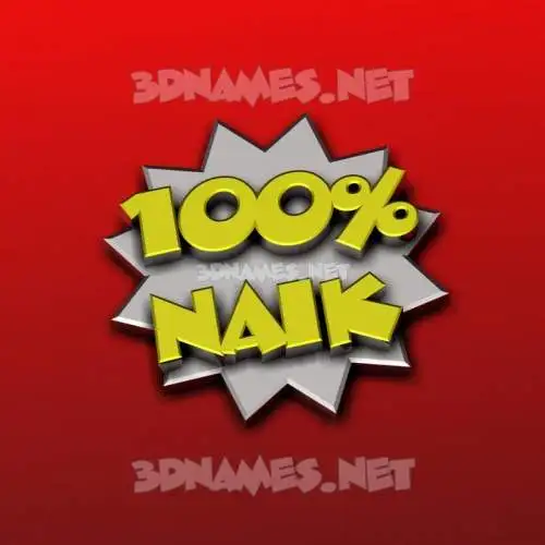 naik in 100 Percent style - 3D name wallpaper naik in 100 Percent style - 3D name wallpaper