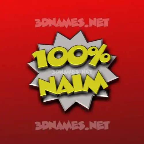 naim in 100 Percent style - 3D name wallpaper naim in 100 Percent style - 3D name wallpaper