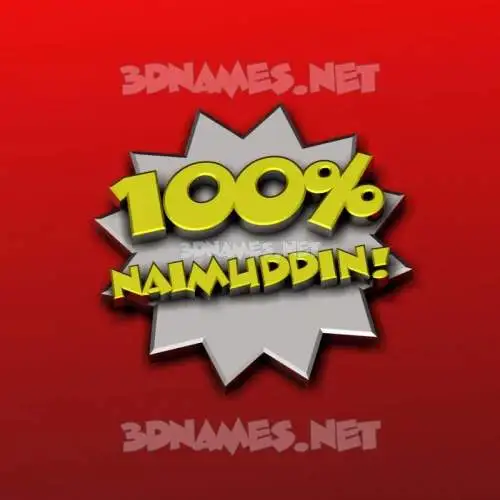 naimuddin in 100 Percent style - 3D name wallpaper naimuddin in 100 Percent style - 3D name wallpaper