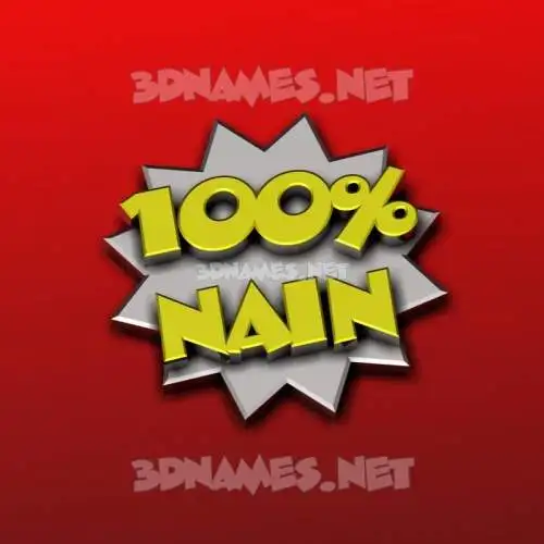 nain in 100 Percent style - 3D name wallpaper nain in 100 Percent style - 3D name wallpaper