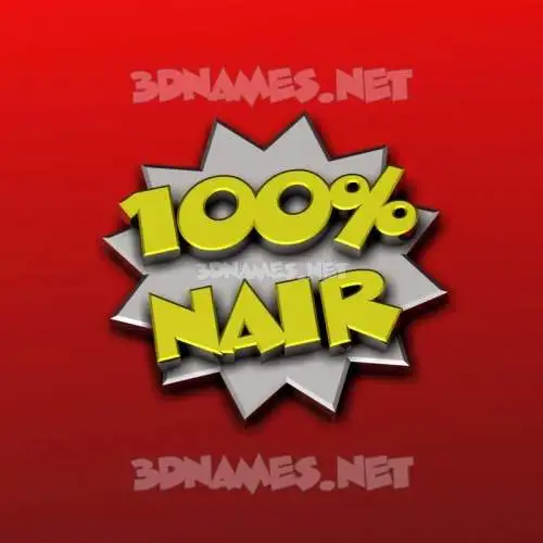 nair in 100 Percent style - 3D name wallpaper nair in 100 Percent style - 3D name wallpaper