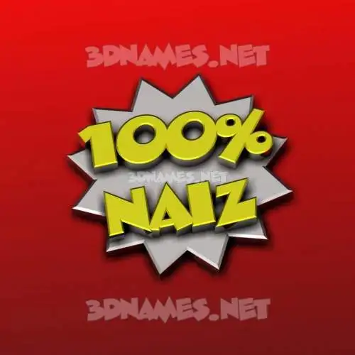 naiz in 100 Percent style - 3D name wallpaper naiz in 100 Percent style - 3D name wallpaper