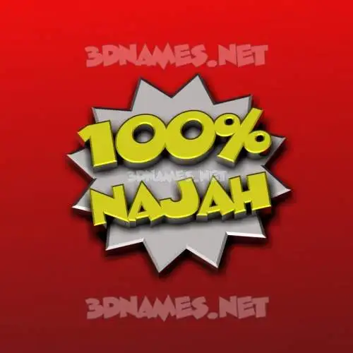 najah in 100 Percent style - 3D name wallpaper najah in 100 Percent style - 3D name wallpaper