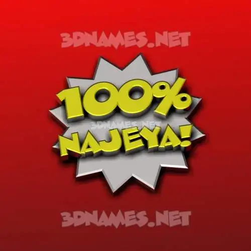 najeya in 100 Percent style - 3D name wallpaper najeya in 100 Percent style - 3D name wallpaper