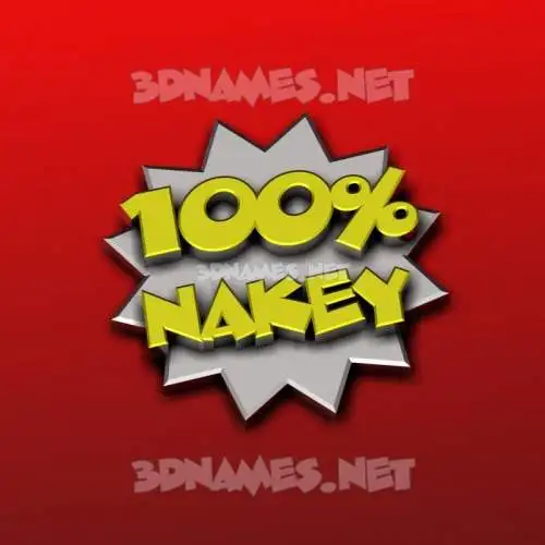 nakey in 100 Percent style - 3D name wallpaper nakey in 100 Percent style - 3D name wallpaper