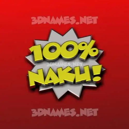 naku in 100 Percent style - 3D name wallpaper naku in 100 Percent style - 3D name wallpaper