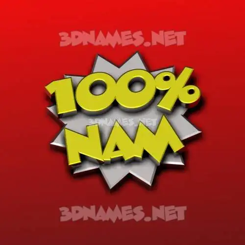 nam in 100 Percent style - 3D name wallpaper nam in 100 Percent style - 3D name wallpaper