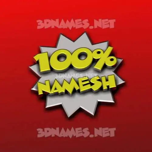 namesh in 100 Percent style - 3D name wallpaper namesh in 100 Percent style - 3D name wallpaper