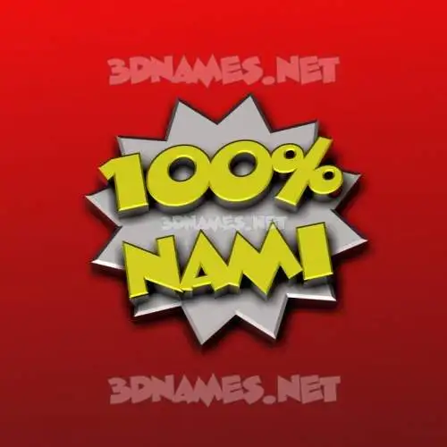 nami in 100 Percent style - 3D name wallpaper nami in 100 Percent style - 3D name wallpaper