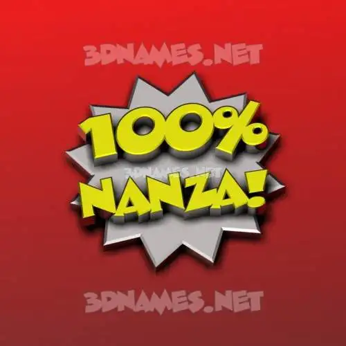 nanza in 100 Percent style - 3D name wallpaper nanza in 100 Percent style - 3D name wallpaper