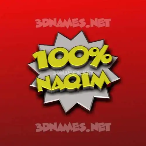 naqim in 100 Percent style - 3D name wallpaper naqim in 100 Percent style - 3D name wallpaper