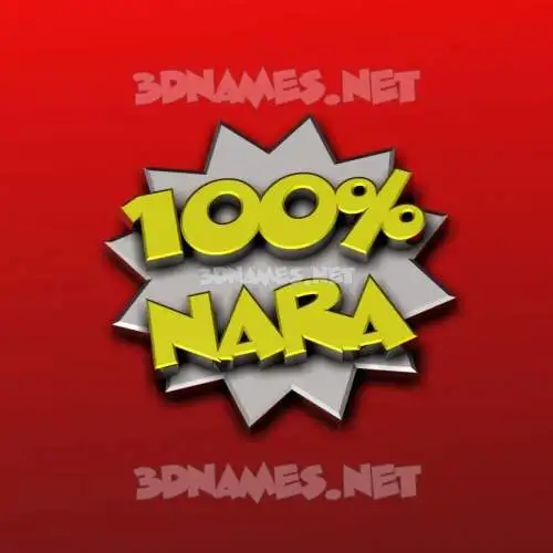 nara in 100 Percent style - 3D name wallpaper nara in 100 Percent style - 3D name wallpaper