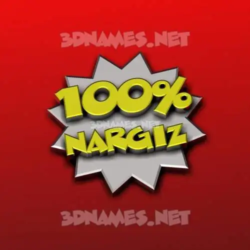 nargiz in 100 Percent style - 3D name wallpaper nargiz in 100 Percent style - 3D name wallpaper