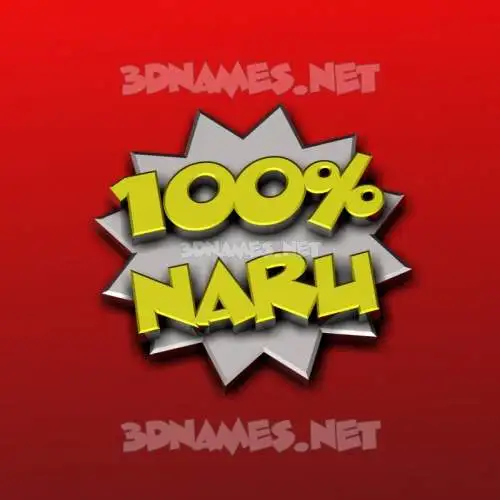 naru in 100 Percent style - 3D name wallpaper naru in 100 Percent style - 3D name wallpaper