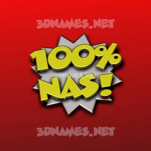 nas in 100 Percent style - 3D name wallpaper nas in 100 Percent style - 3D name wallpaper