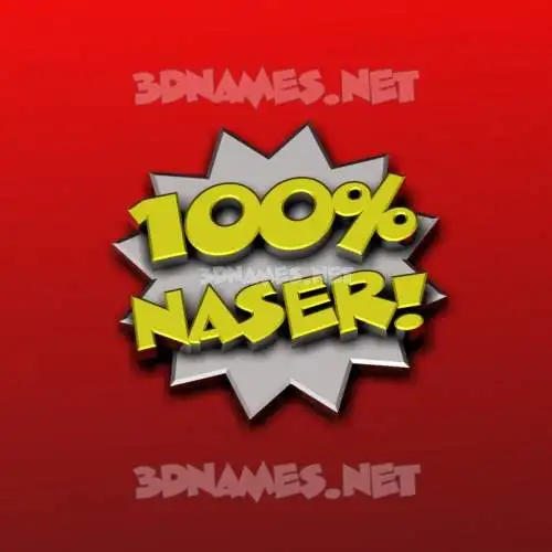 naser in 100 Percent style - 3D name wallpaper naser in 100 Percent style - 3D name wallpaper