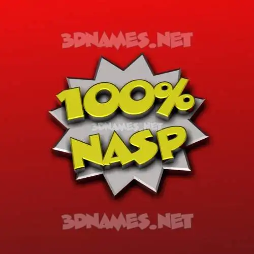 nasp in 100 Percent style - 3D name wallpaper nasp in 100 Percent style - 3D name wallpaper