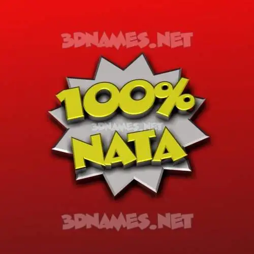 nata in 100 Percent style - 3D name wallpaper nata in 100 Percent style - 3D name wallpaper
