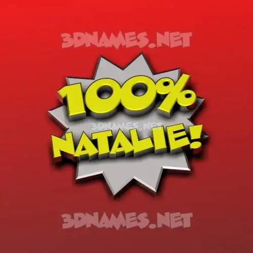natalie in 100 Percent style - 3D name wallpaper natalie in 100 Percent style - 3D name wallpaper