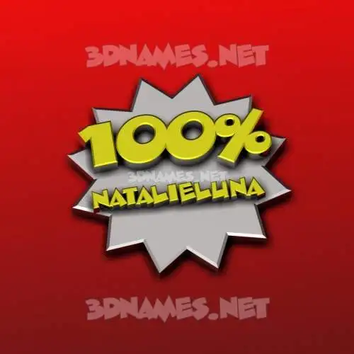 natalieluna in 100 Percent style - 3D name wallpaper natalieluna in 100 Percent style - 3D name wallpaper