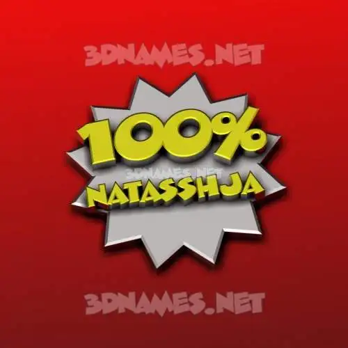 natasshja in 100 Percent style - 3D name wallpaper natasshja in 100 Percent style - 3D name wallpaper