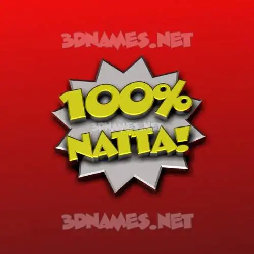 natta in 100 Percent style - 3D name wallpaper natta in 100 Percent style - 3D name wallpaper
