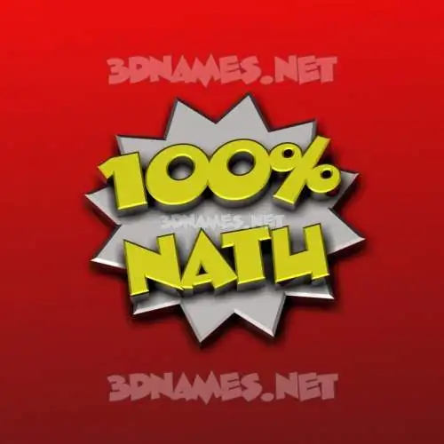 natu in 100 Percent style - 3D name wallpaper natu in 100 Percent style - 3D name wallpaper