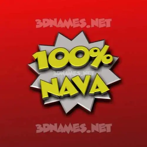 nava in 100 Percent style - 3D name wallpaper nava in 100 Percent style - 3D name wallpaper