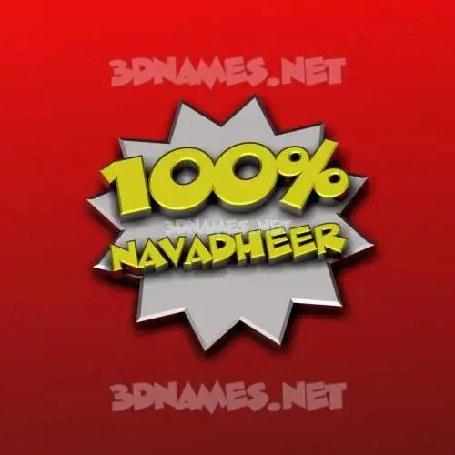 navadheer in 100 Percent style - 3D name wallpaper navadheer in 100 Percent style - 3D name wallpaper