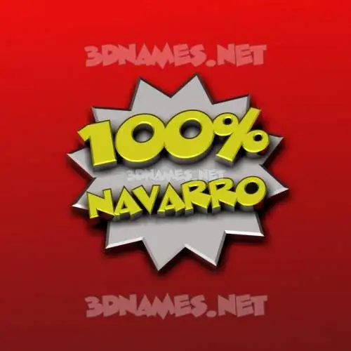 navarro in 100 Percent style - 3D name wallpaper navarro in 100 Percent style - 3D name wallpaper