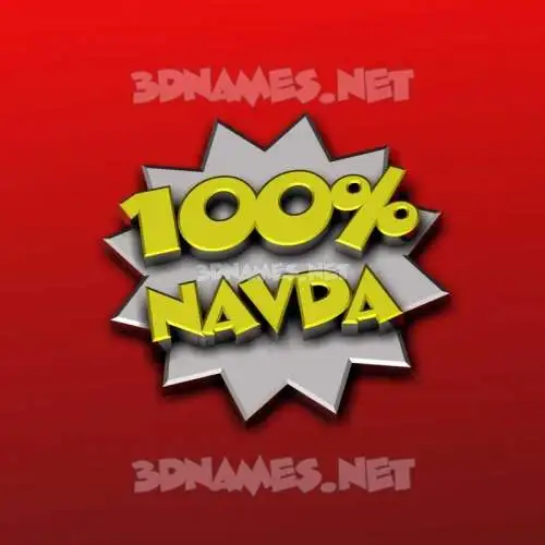 navda in 100 Percent style - 3D name wallpaper navda in 100 Percent style - 3D name wallpaper