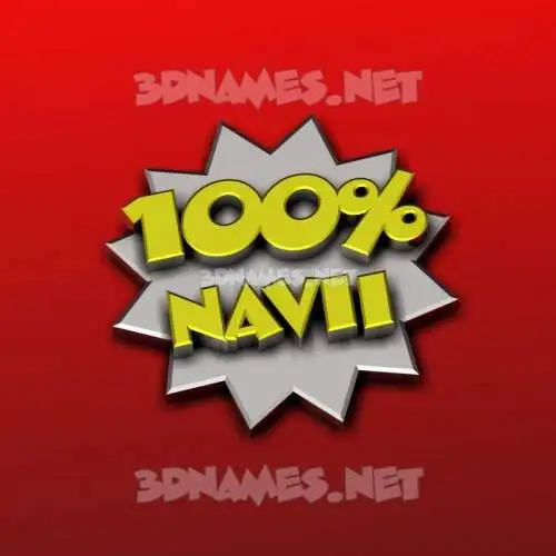 navii in 100 Percent style - 3D name wallpaper navii in 100 Percent style - 3D name wallpaper