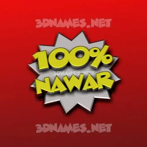 nawar in 100 Percent style - 3D name wallpaper nawar in 100 Percent style - 3D name wallpaper