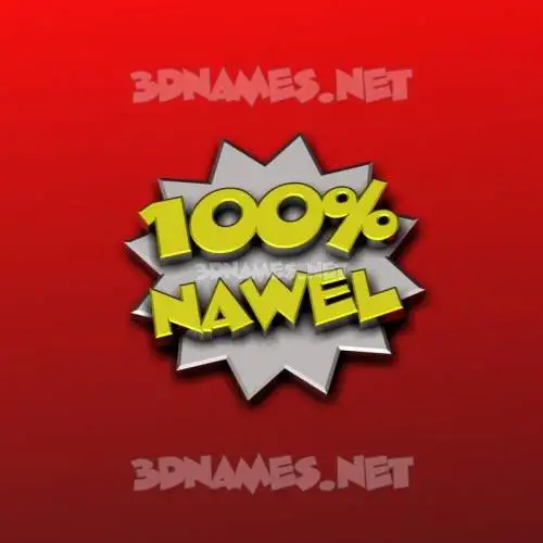nawel in 100 Percent style - 3D name wallpaper nawel in 100 Percent style - 3D name wallpaper