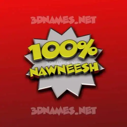 nawneesh in 100 Percent style - 3D name wallpaper nawneesh in 100 Percent style - 3D name wallpaper