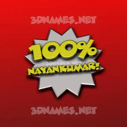 nayankumar in 100 Percent style - 3D name wallpaper nayankumar in 100 Percent style - 3D name wallpaper