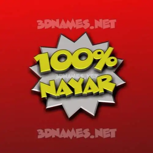 nayar in 100 Percent style - 3D name wallpaper nayar in 100 Percent style - 3D name wallpaper