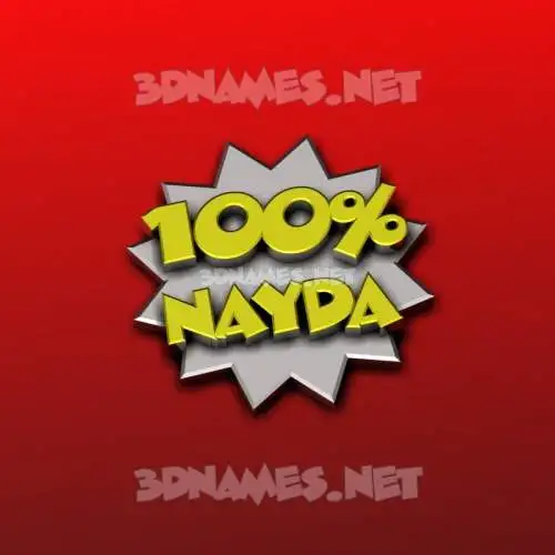 nayda in 100 Percent style - 3D name wallpaper nayda in 100 Percent style - 3D name wallpaper